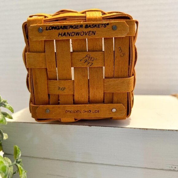 LONGABERGER Collectors Club J W Collection Miniature 1997 Edition Waste Basket - Picture 2 of 2